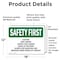 Signmission Safety Culture Sign, 18 in Width, Vinyl Decal, Rectangle OS-2PACK-SF-D-1218-L-10564 - alternate 3